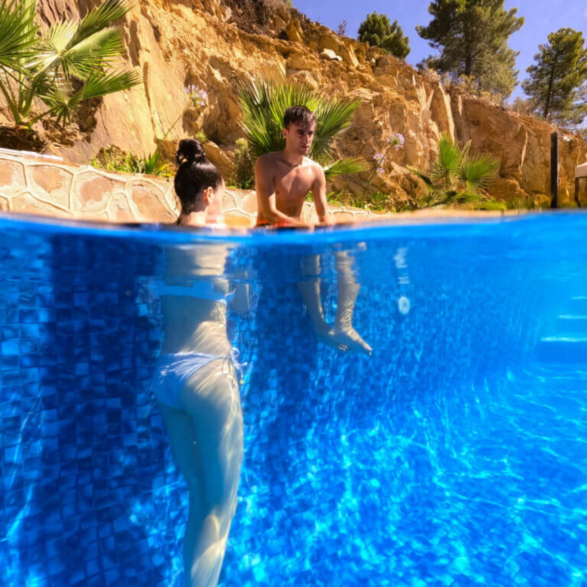 Пленка для бассейна ПВХ CGT Alkor AQUADECOR PF4000 Jellistone Blue Pearl 1,5мм 25х1,65м (41091600)